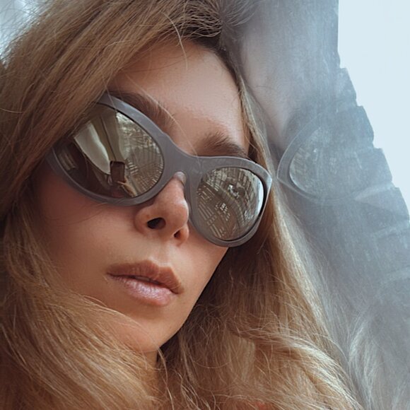 Marc Jacobs MJ 1087/S TRENDY Silver Mirror Cat Eye Sunglasses main image 11